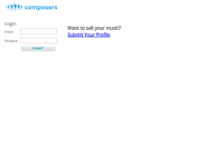 Tablet Screenshot of composers.melodyloops.com