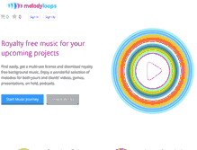 Tablet Screenshot of melodyloops.com